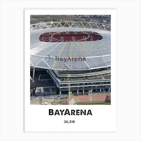 BayArena, Stadium, Football, Soccer, Art, Wall Print Art Print