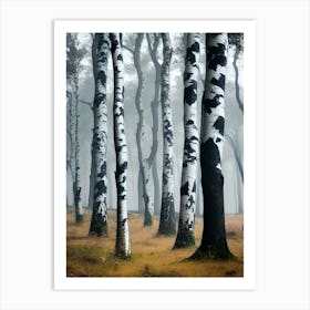 Birch Trees 47 Art Print