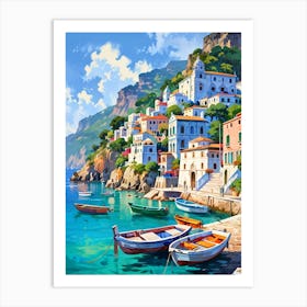 Of A Seaside Town Art Print