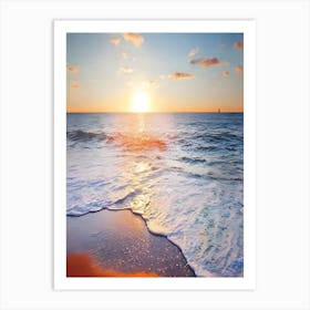 Sunset At The Beach 2 Art Print