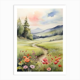 Forest And Flower Art Print