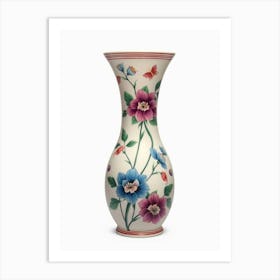 Chinese Famille Rose Vase Art Print