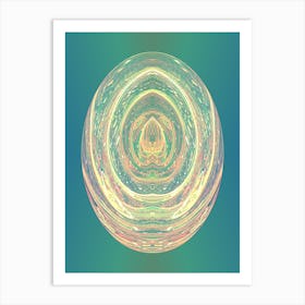 Transcendental  Spiritual Digital Crystal Art Print