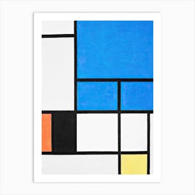 Composition, Cubism Art, Piet Mondrian Art Print