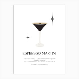 Espresso Martini Art Print