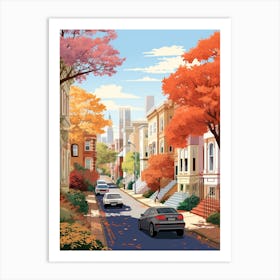Washington In Autumn Fall Travel Art 2 Art Print