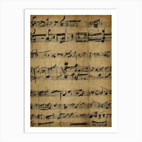 Music Sheet 1 Art Print