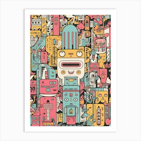 Doodle City Art Print