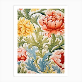 Floral Wallpaper 137 Art Print