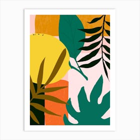 Tropical Leaves Art Print