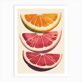 Oranges And Grapefruits 1 Art Print