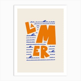 La Mer French Sea Art Print