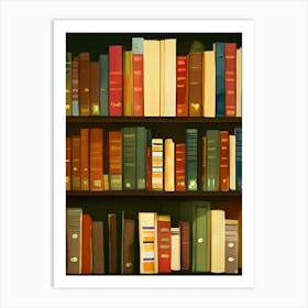 Books Bookshelves Library Fantasy Apothecary Book Nook Literature Study Art Print