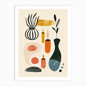 Abstract Vases And Objects 12 Art Print