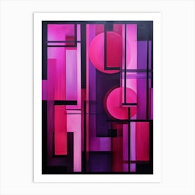 Dynamic Geometric Abstract Illustration 10 Art Print
