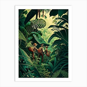 Jungle Adventure 4 Botanical Art Print