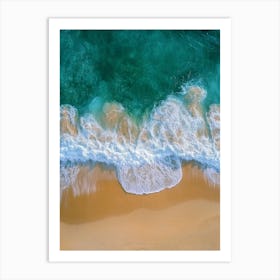 Aerial View Of The Beach 3 Art Print