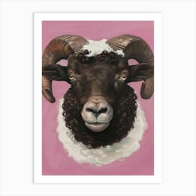 Ram Head 2 Art Print