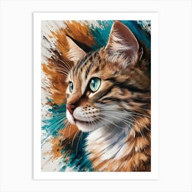 Portrait Of A Cat 2 Art Print