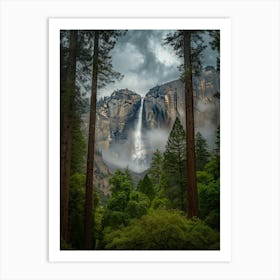 Waterfall Forest (24) Art Print