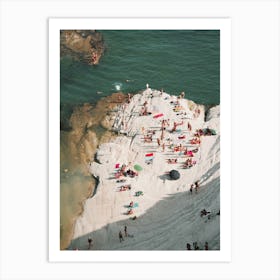 Italian Beach Goers Art Print