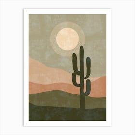 Cactus In The Desert 40 Art Print