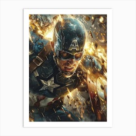 Captain America 44 Art Print