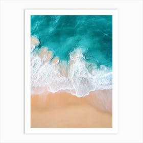 Aerial View Of A Beach 8 Art Print