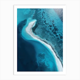 Aerial View Of The Bahamas Art Print