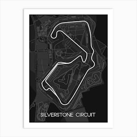 Silverstone car race Circuit United Kingdom Art Print