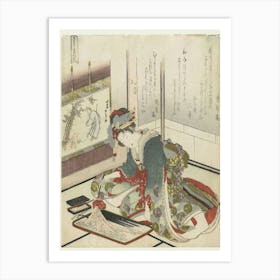 A Comparison Of Genroku Poems And Shells, Katsushika Hokusai 19 Art Print