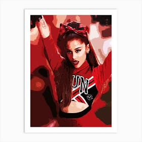 Cheerleader Ariana Grande Art Print