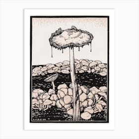 Dripping Mushroom, Julie De Graag Art Print