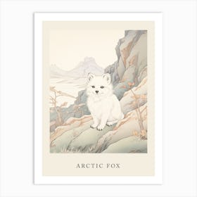 Beatrix Potter Inspired  Animal Watercolour Arctic Fox 2 Art Print