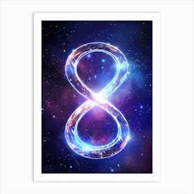 Number Eight In Space Art Print