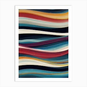 Abstract Wave Pattern 2 Art Print