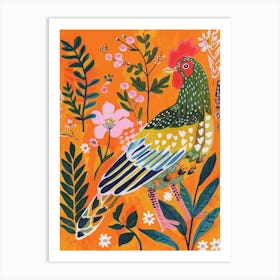 Spring Birds Chicken 3 Art Print