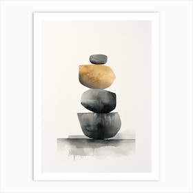 Stacked Stones Art Print