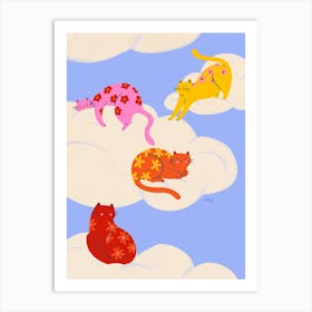 Sky Kittens Art Print