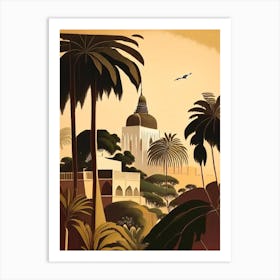 Mombasa Kenya Rousseau Inspired Tropical Destination Art Print