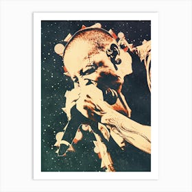 Chester Bennington live concert 2 Art Print