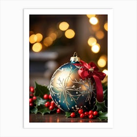 Christmas Ornaments 2 Art Print