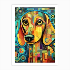 Cute Dachshund Art Print