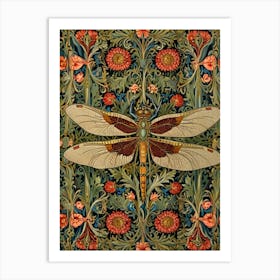 William Morris Dragonfly 3 Affiche