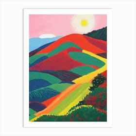Tayrona National Park Colombia Abstract Colourful Art Print