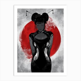 Warrior Geisha Art Print