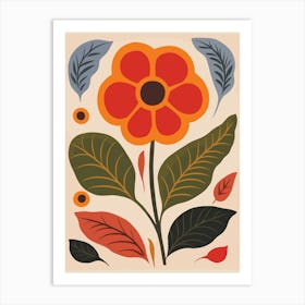 Swedish Flower Art Print