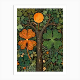 William Morris Four Leaf Clover Art Print