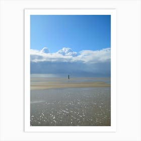 Cloudy Day On The Beach Art Print