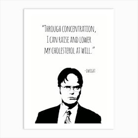 Dwight Schrute Quotes 6 Art Print